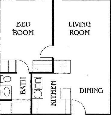 Floorplan 650 Sq Ft